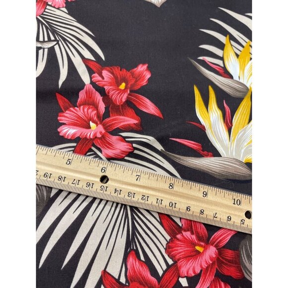 Tropical Floral Fabric Birds of Paradise Floral Leaves Quilting Sewing 3.33 YD - Picture 3 of 4